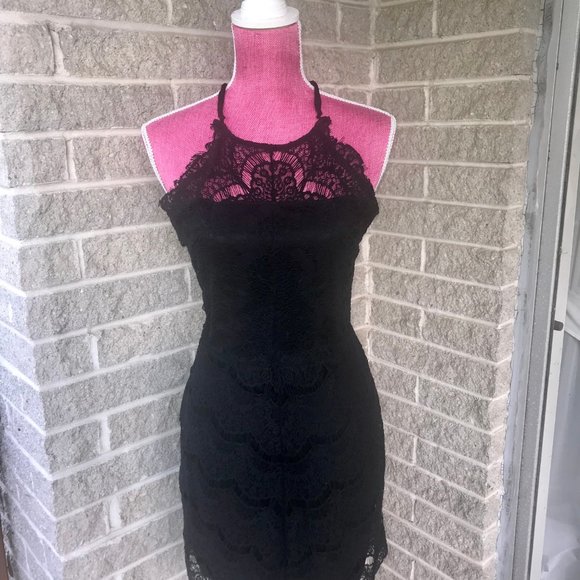 Free People black lace dress / party slip 🖤 - Picture 4 of 6